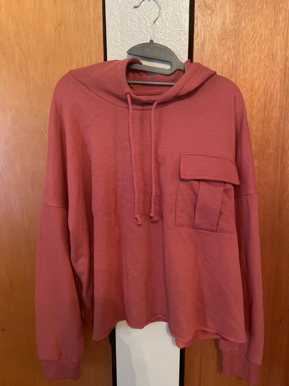 Sonoma Rose Pink Hooded Sweatshirt with Pocket